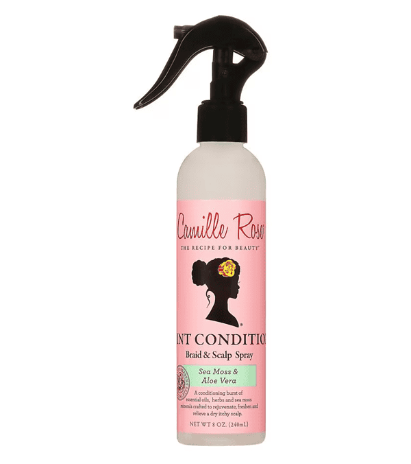 Camille Rose Naturals Mint Conditioning Braid & Scalp Spray Sea Moss & Aloe Vera, 8.0 oz